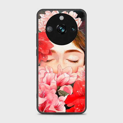 Realme 11 Pro Cover- Floral Series - HQ Ultra Shine Premium Infinity Glass Soft Silicon Borders Case