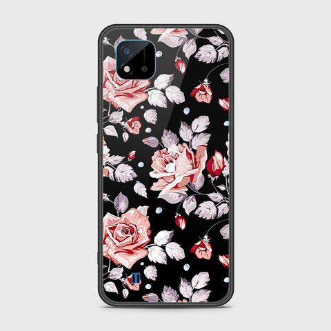 Realme C20 Cover- Floral Series - HQ Ultra Shine Premium Infinity Glass Soft Silicon Borders Case