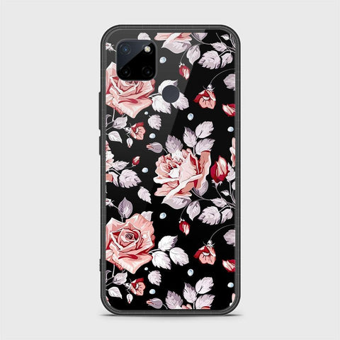 Realme C25Y Cover- Floral Series - HQ Ultra Shine Premium Infinity Glass Soft Silicon Borders Case