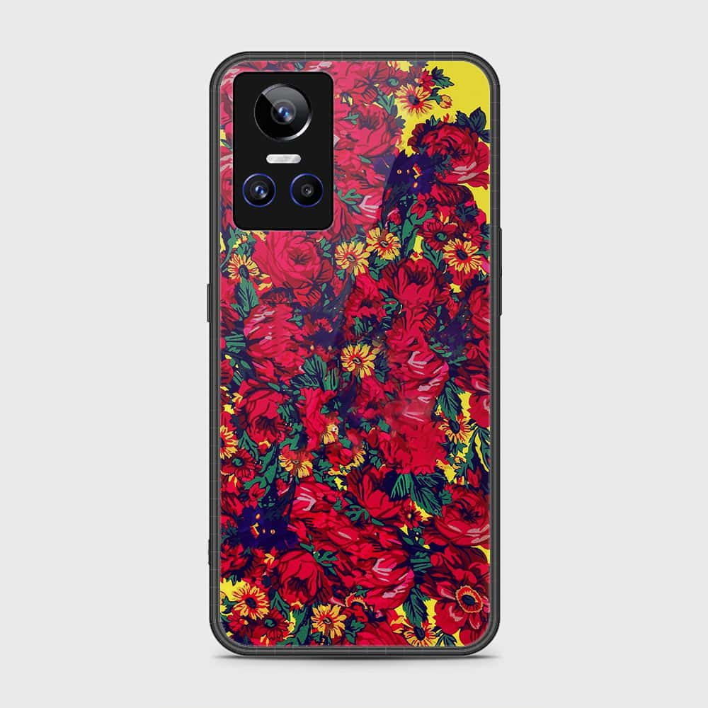 Realme GT Neo 3 Cover- Floral Series - HQ Ultra Shine Premium Infinity Glass Soft Silicon Borders Case