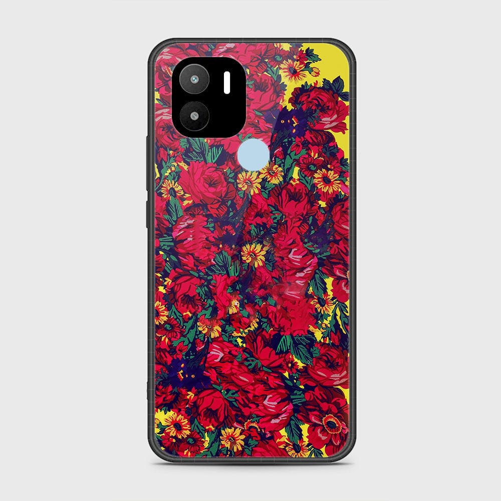 Xiaomi Redmi A2 Plus Cover- Floral Series - HQ Ultra Shine Premium Infinity Glass Soft Silicon Borders Case