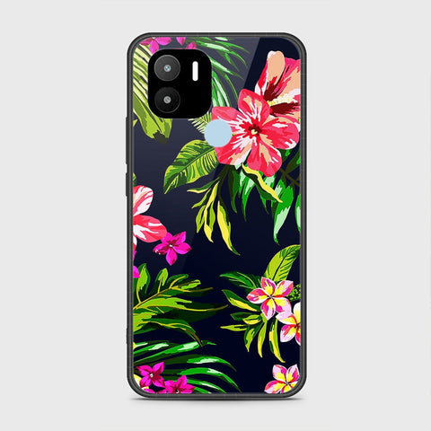 Xiaomi Redmi A2 Plus Cover- Floral Series - HQ Ultra Shine Premium Infinity Glass Soft Silicon Borders Case