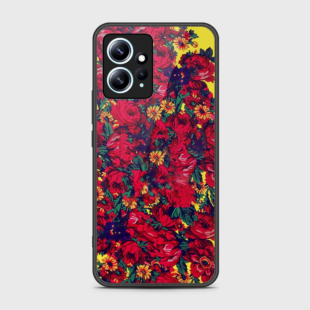 Xiaomi Redmi Note 12 4G Cover- Floral Series - HQ Ultra Shine Premium Infinity Glass Soft Silicon Borders Case