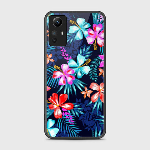 Xiaomi Redmi Note 12S Cover- Floral Series - HQ Ultra Shine Premium Infinity Glass Soft Silicon Borders Case