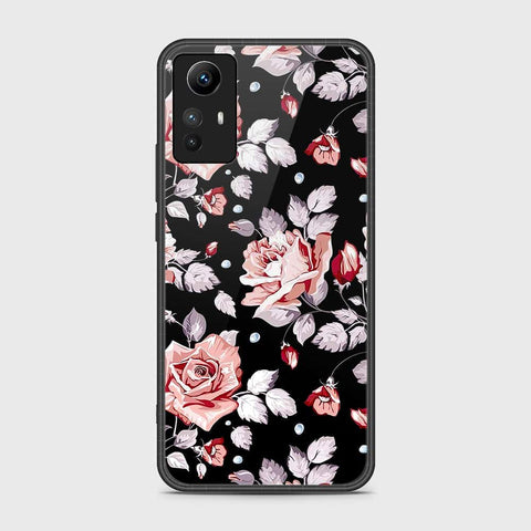 Xiaomi Redmi Note 12S Cover- Floral Series - HQ Ultra Shine Premium Infinity Glass Soft Silicon Borders Case