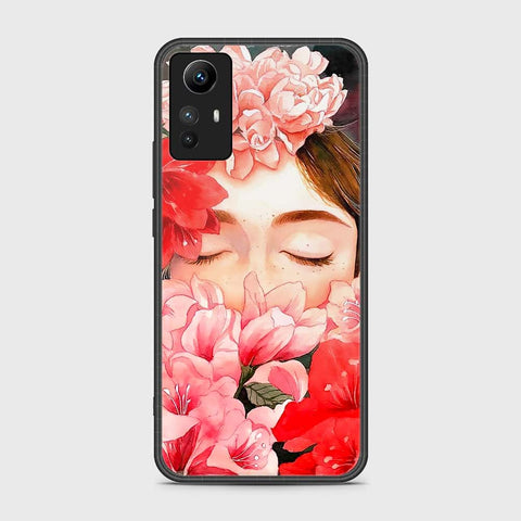 Xiaomi Redmi Note 12S Cover- Floral Series - HQ Ultra Shine Premium Infinity Glass Soft Silicon Borders Case