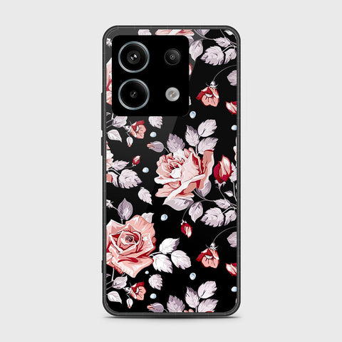 Xiaomi Redmi Note 13 Pro 4G Cover- Floral Series - HQ Ultra Shine Premium Infinity Glass Soft Silicon Borders Case