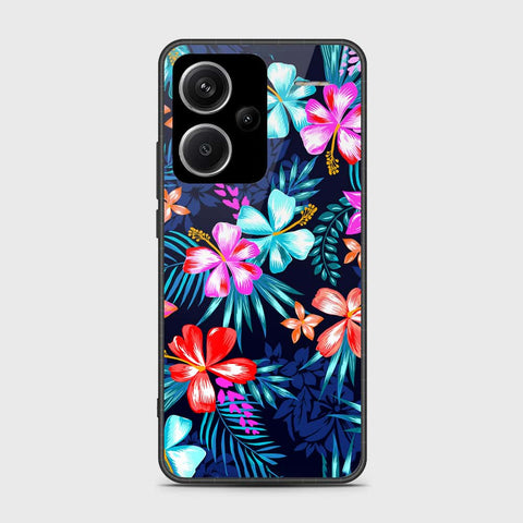 Xiaomi Redmi Note 13 Pro Plus 5G Cover- Floral Series - HQ Ultra Shine Premium Infinity Glass Soft Silicon Borders Case