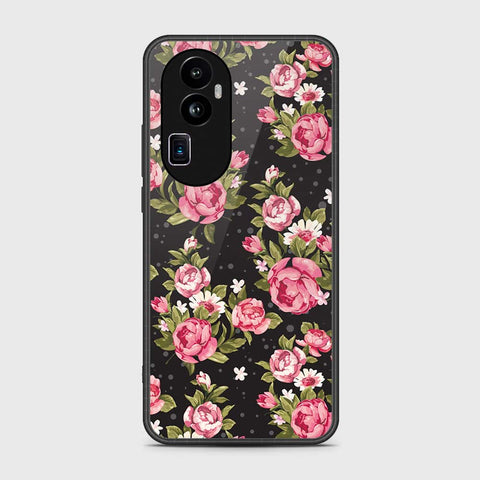 Oppo Reno 10 Pro Plus Cover- Floral Series - HQ Ultra Shine Premium Infinity Glass Soft Silicon Borders Case