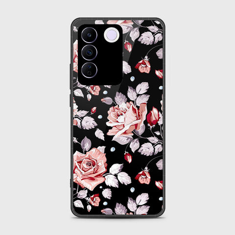 Vivo S16e Cover- Floral Series - HQ Ultra Shine Premium Infinity Glass Soft Silicon Borders Case