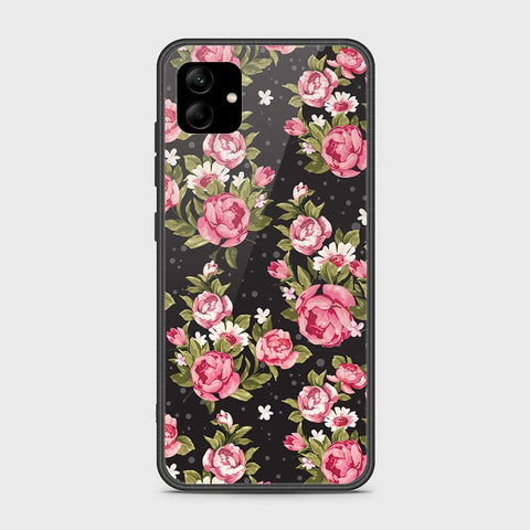 Samsung Galaxy M04 4G Cover - Floral Series - HQ Ultra Shine Premium Infinity Glass Soft Silicon Borders Case