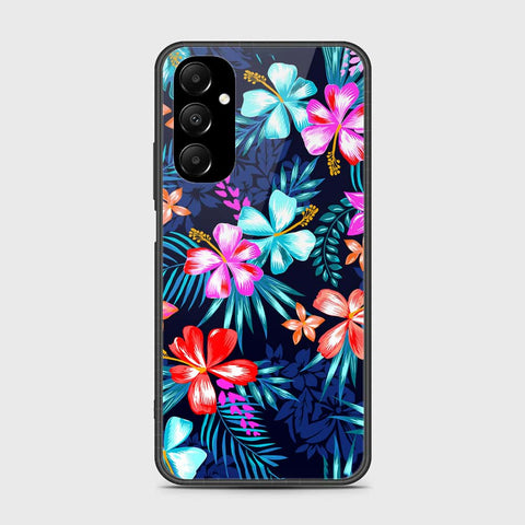 Samsung Galaxy A05s Cover- Floral Series - HQ Ultra Shine Premium Infinity Glass Soft Silicon Borders Case