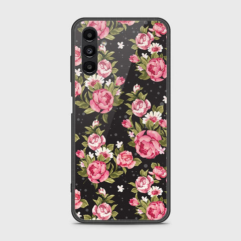 Samsung Galaxy A04s Cover- Floral Series - HQ Ultra Shine Premium Infinity Glass Soft Silicon Borders Case