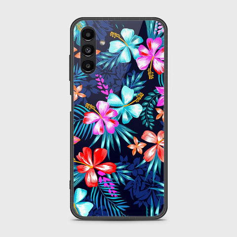 Samsung Galaxy A13 5G Cover- Floral Series - HQ Ultra Shine Premium Infinity Glass Soft Silicon Borders Case