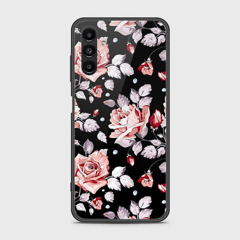 Samsung Galaxy A13 5G Cover- Floral Series - HQ Ultra Shine Premium Infinity Glass Soft Silicon Borders Case