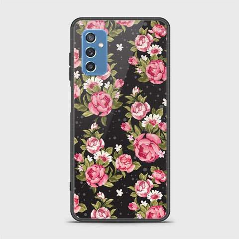 Samsung Galaxy M52 5G Cover- Floral Series - HQ Ultra Shine Premium Infinity Glass Soft Silicon Borders Case