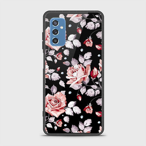 Samsung Galaxy M52 5G Cover- Floral Series - HQ Ultra Shine Premium Infinity Glass Soft Silicon Borders Case