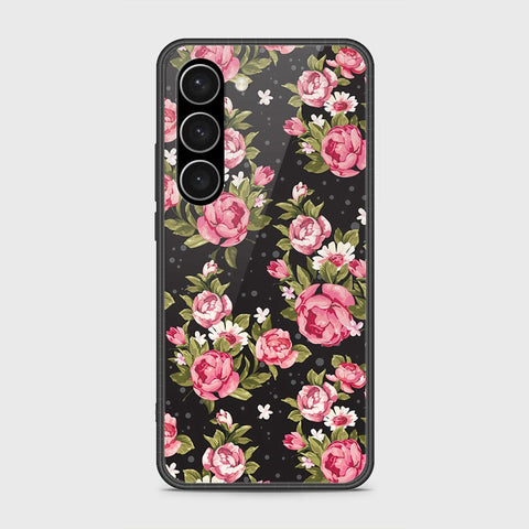 Samsung Galaxy S23 Plus 5G Cover- Floral Series - HQ Ultra Shine Premium Infinity Glass Soft Silicon Borders Case