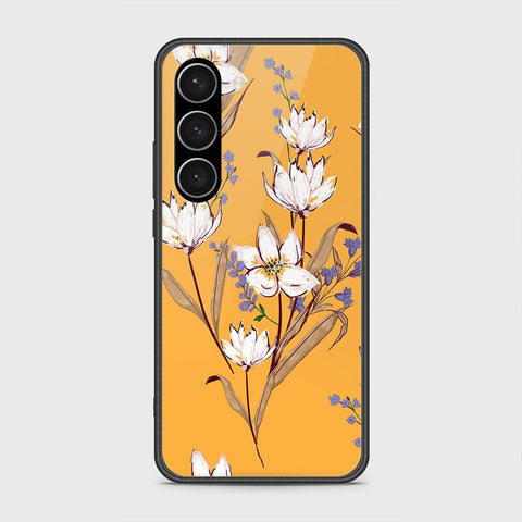 Samsung Galaxy S23 Plus 5G Cover- Floral Series - HQ Ultra Shine Premium Infinity Glass Soft Silicon Borders Case