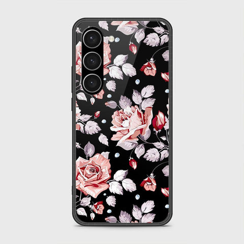 Samsung Galaxy S23 Plus 5G Cover- Floral Series - HQ Ultra Shine Premium Infinity Glass Soft Silicon Borders Case