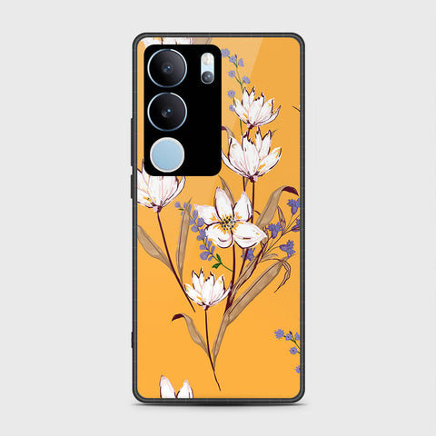 Vivo V29 Pro Cover- Floral Series - HQ Ultra Shine Premium Infinity Glass Soft Silicon Borders Case