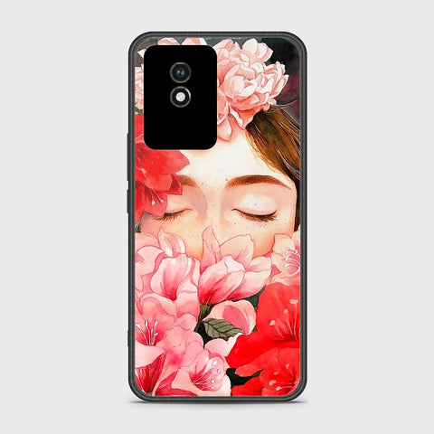 Vivo Y11 2023 Cover- Floral Series - HQ Ultra Shine Premium Infinity Glass Soft Silicon Borders Case