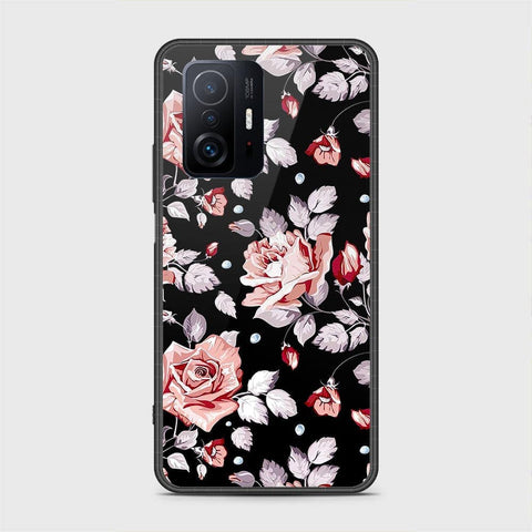 Xiaomi 11T Pro Cover- Floral Series - HQ Ultra Shine Premium Infinity Glass Soft Silicon Borders Case