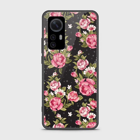 Xiaomi 12X Cover- Floral Series - HQ Ultra Shine Premium Infinity Glass Soft Silicon Borders Case