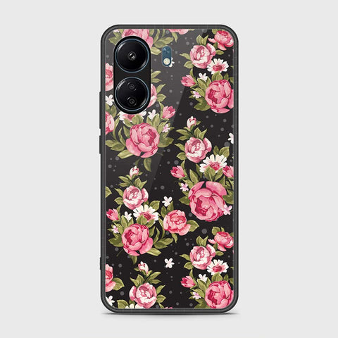 Xiaomi Poco C65 Cover- Floral Series - HQ Ultra Shine Premium Infinity Glass Soft Silicon Borders Case