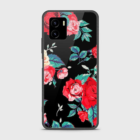 Vivo Y01 Cover - Floral Series - HQ Ultra Shine Premium Infinity Glass Soft Silicon Borders Case