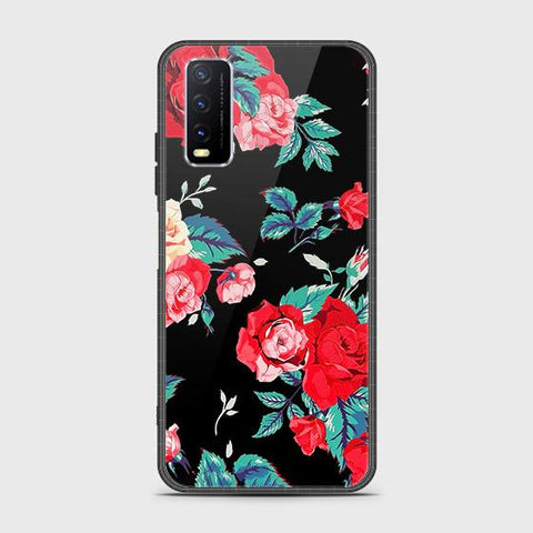 Vivo Y11s Cover - Floral Series - HQ Ultra Shine Premium Infinity Glass Soft Silicon Borders Case