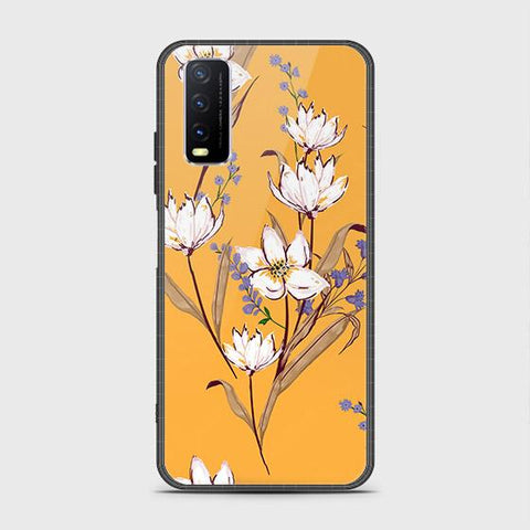 Vivo Y11s Cover - Floral Series - HQ Ultra Shine Premium Infinity Glass Soft Silicon Borders Case