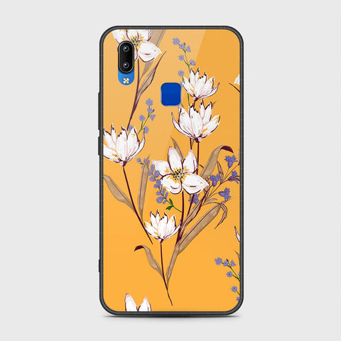 Vivo Y91i Cover- Floral Series - HQ Ultra Shine Premium Infinity Glass Soft Silicon Borders Case