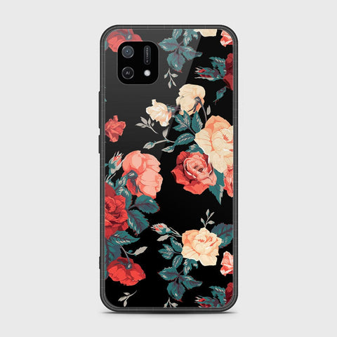 Oppo A16e Cover- Floral Series 2 - HQ Ultra Shine Premium Infinity Glass Soft Silicon Borders Case