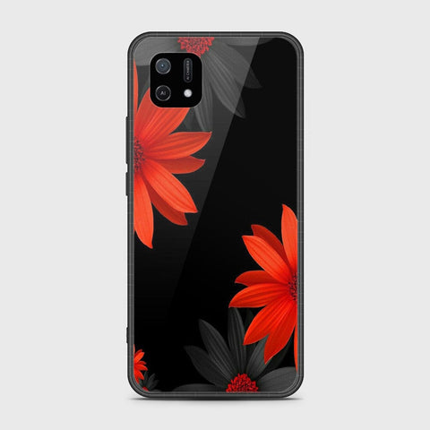 Oppo A16e Cover- Floral Series 2 - HQ Ultra Shine Premium Infinity Glass Soft Silicon Borders Case