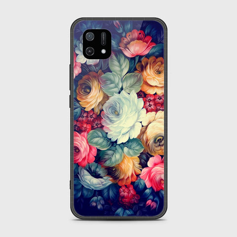 Oppo A16e Cover- Floral Series 2 - HQ Ultra Shine Premium Infinity Glass Soft Silicon Borders Case