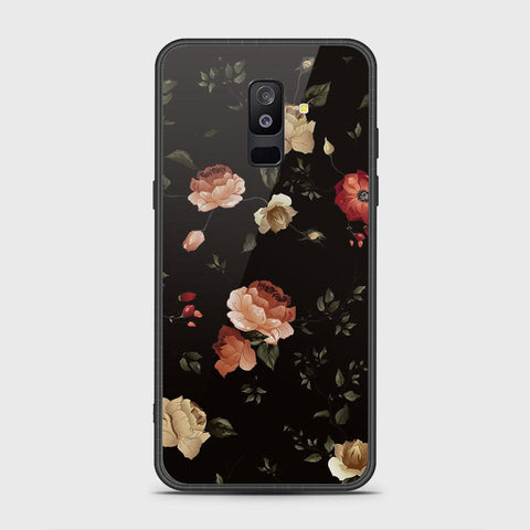 Samsung Galaxy A6 Plus 2018 Cover- Floral Series 2 - HQ Ultra Shine Premium Infinity Glass Soft Silicon Borders Case