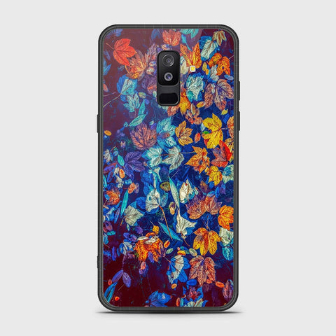 Samsung Galaxy A6 Plus 2018 Cover- Floral Series 2 - HQ Ultra Shine Premium Infinity Glass Soft Silicon Borders Case