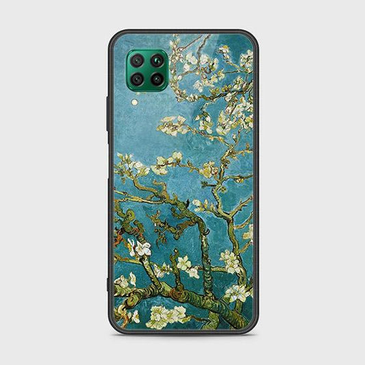 Huawei Nova 7i Cover - Floral Series 2 - HQ Ultra Shine Premium Infinity Glass Soft Silicon Borders Case