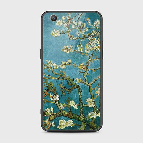 Oppo A59 Cover - Floral Series 2 - HQ Ultra Shine Premium Infinity Glass Soft Silicon Borders Case