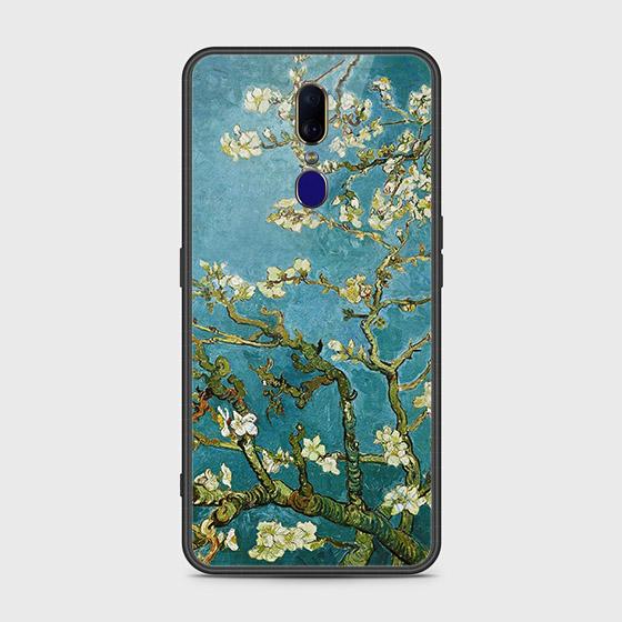 Oppo F11 Cover - Floral Series 2 - HQ Ultra Shine Premium Infinity Glass Soft Silicon Borders Case