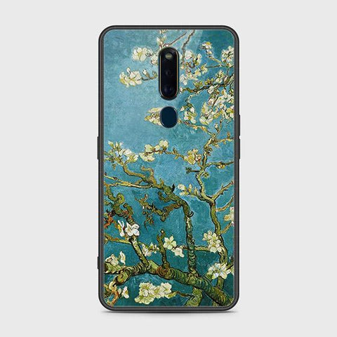 Oppo F11 Pro Cover - Floral Series 2 - HQ Ultra Shine Premium Infinity Glass Soft Silicon Borders Case