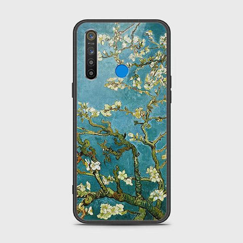 Realme 5s Cover - Floral Series 2 - HQ Ultra Shine Premium Infinity Glass Soft Silicon Borders Case