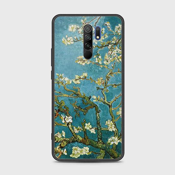 Xiaomi Redmi 9 Prime Cover - Floral Series 2 - HQ Ultra Shine Premium Infinity Glass Soft Silicon Borders Case