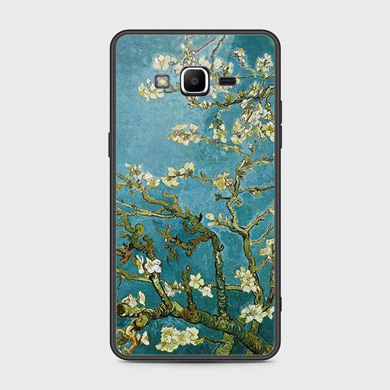 Samsung Galaxy J2 Prime Cover - Floral Series 2 - HQ Ultra Shine Premium Infinity Glass Soft Silicon Borders Case