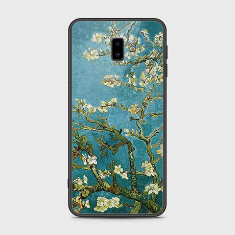 Samsung Galaxy J6 Plus 2018 Cover - Floral Series 2 - HQ Ultra Shine Premium Infinity Glass Soft Silicon Borders Case