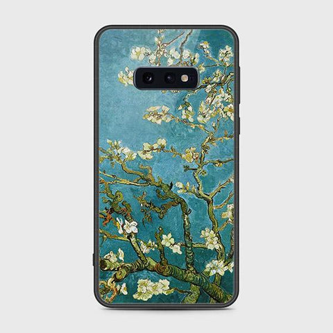 Samsung Galaxy S10e Cover - Floral Series 2 - HQ Ultra Shine Premium Infinity Glass Soft Silicon Borders Case