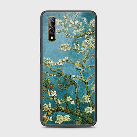 Vivo S1 Cover - Floral Series 2 - HQ Ultra Shine Premium Infinity Glass Soft Silicon Borders Case