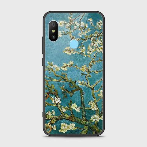 Xiaomi Mi A2 Lite Cover - Floral Series 2 - HQ Ultra Shine Premium Infinity Glass Soft Silicon Borders Case