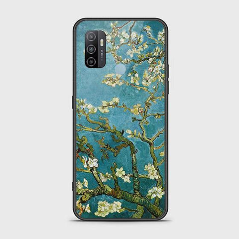 Oppo A53s Cover - Floral Series 2 - HQ Ultra Shine Premium Infinity Glass Soft Silicon Borders Case